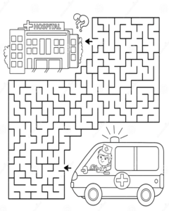off to hospital maze